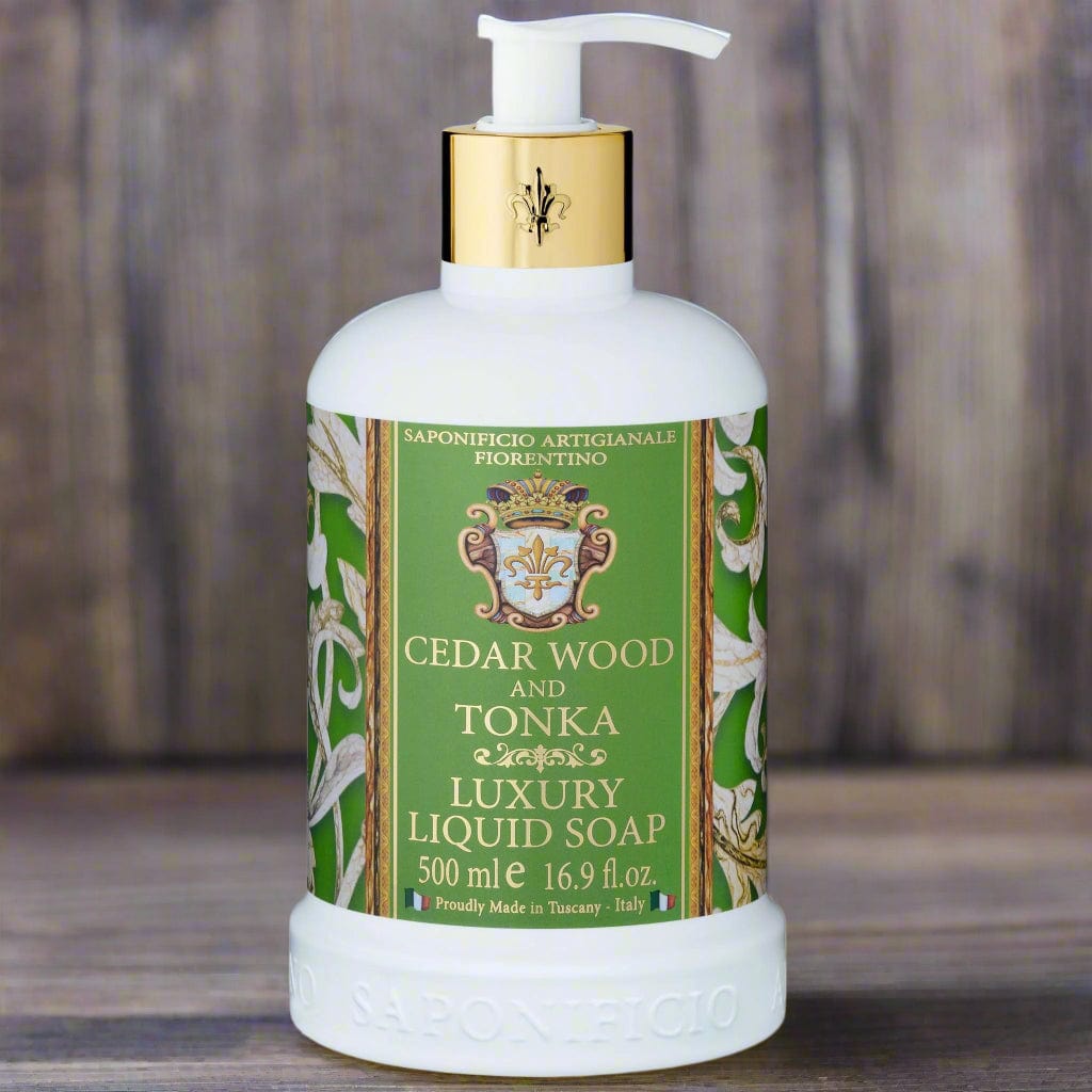 Saponificio Artigianale Fiorentino Body and Hand Wash Bundles Cedar Wood &amp; Tonka Hand Wash Cedar Wood &amp; Tonka Hand Wash Brand