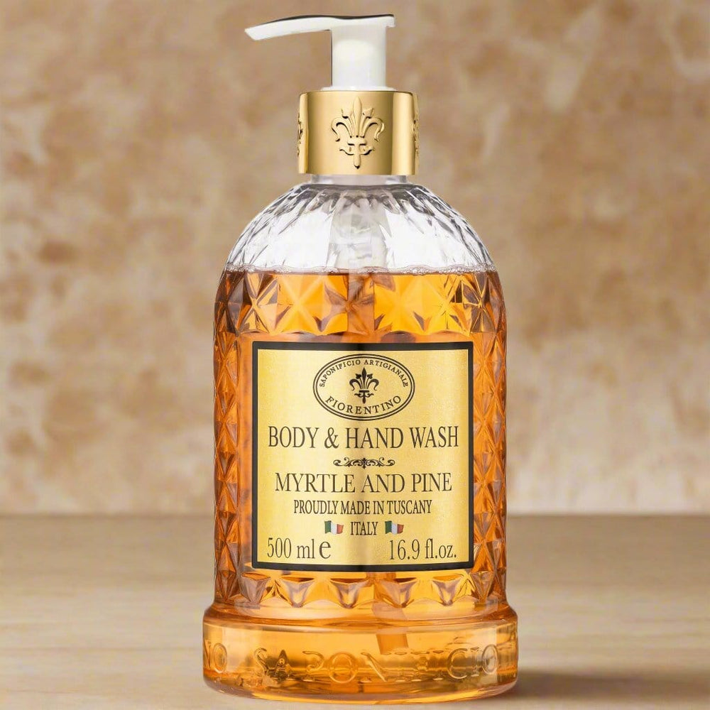 Saponificio Artigianale Fiorentino Body and Hand Wash w/ Soap Bundles Body & Hand Wash Myrtle & Pine Body & Hand Wash Myrtle & Pine Brand