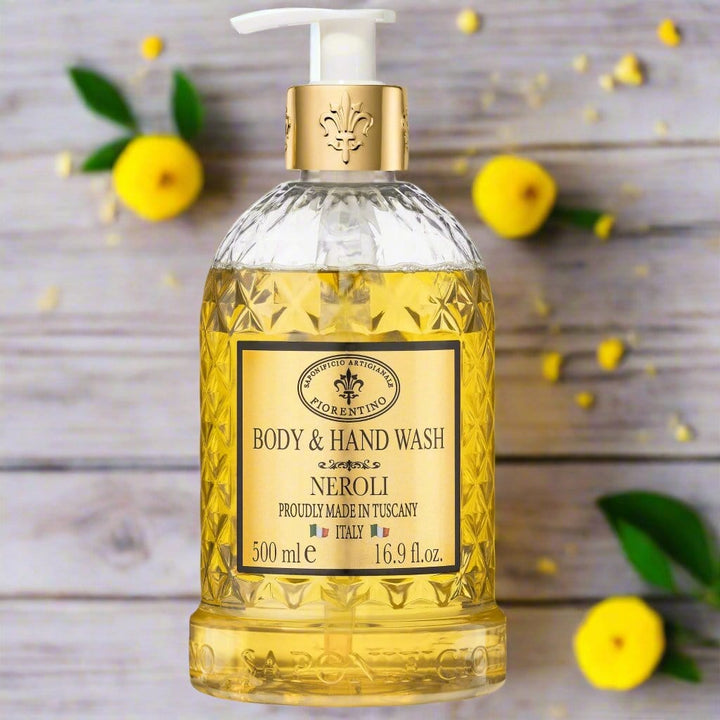 Saponificio Artigianale Fiorentino Body and Hand Wash w/ Soap Bundles Body &amp; Hand Wash Neroli Body &amp; Hand Wash Neroli Brand