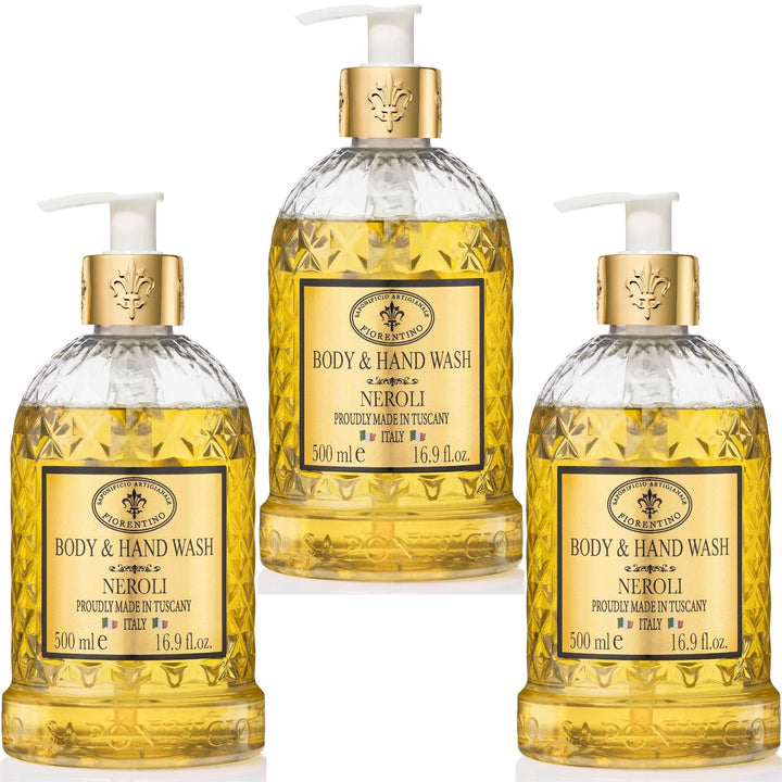 Saponificio Artigianale Fiorentino Body and Hand Wash w/ Soap Bundles Body &amp; Hand Wash Neroli Bundle Set 3Pcs Body &amp; Hand Wash Neroli Bundle Set 3Pcs Brand