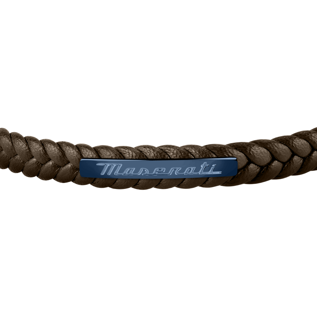 Maserati Bracelet Maserati Brown with Blue Recycled Leather 225mm Bracelet Maserati Brown with Blue Recycled Leather 225mm Bracelet Brand