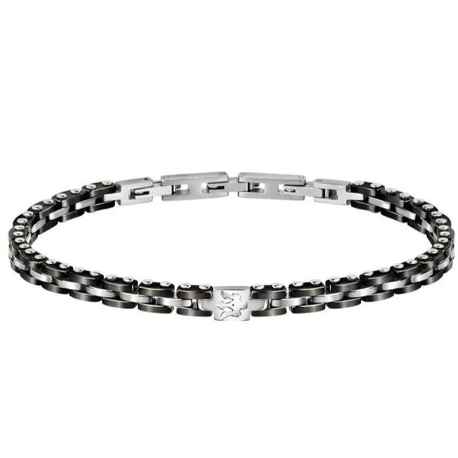 Maserati Bracelets Maserati Jewels Bracelet Black Ceramic &amp; Silver Elements Brand