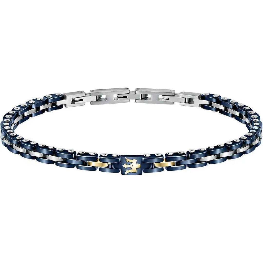 Maserati Bracelets Maserati Jewels  Bracelet Blue Ceramic & Gold Elements Brand