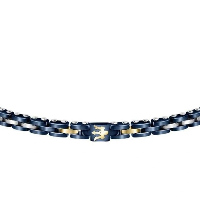 Maserati Bracelets Maserati Jewels  Bracelet Blue Ceramic &amp; Gold Elements Brand