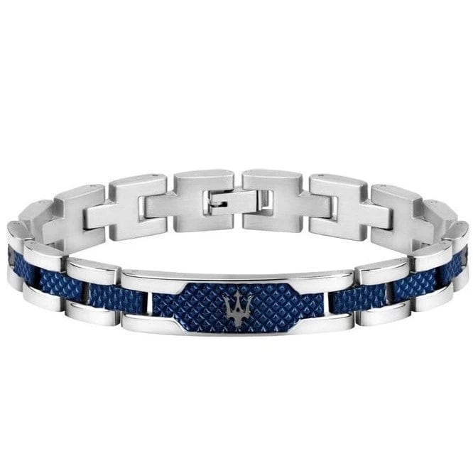 Maserati Bracelets Maserati Jewels Silver &amp; Blue Bracelet Brand