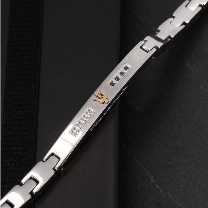 Maserati Bracelets Maserati Jewels Silver Bracelet With White &amp; Black Zircons Brand