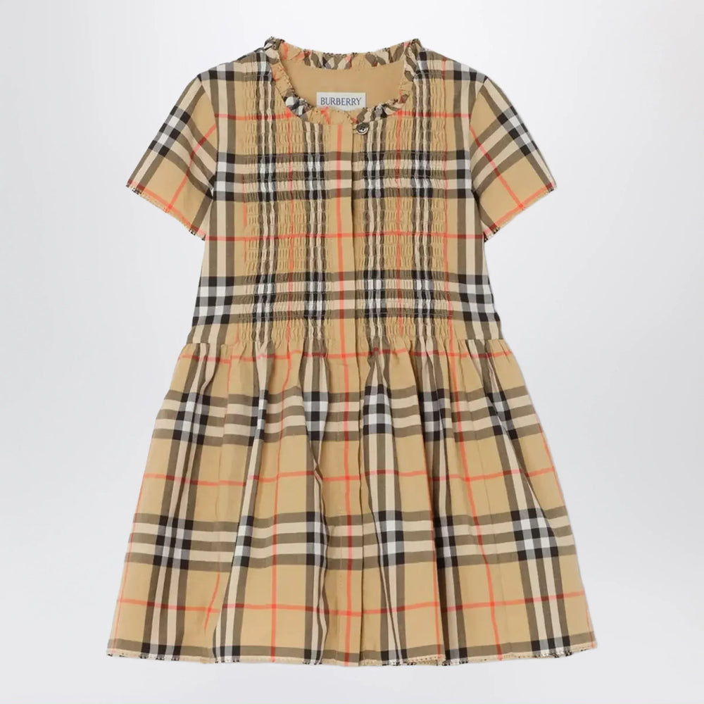 Burberry - Check Cotton Dress Brand 12M