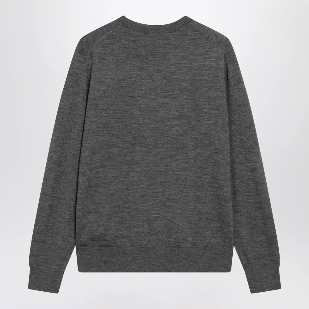 Burberry - Grey Wool Crewneck Sweater Brand