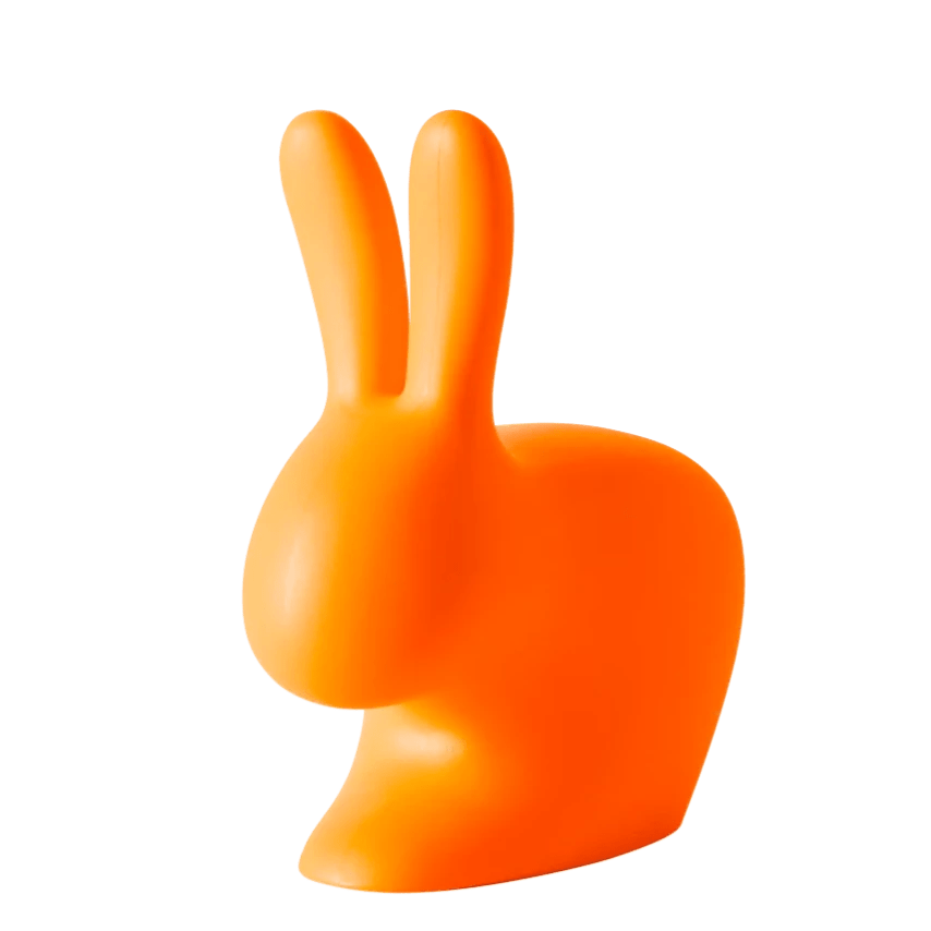 Qeeboo Chairs Qeeboo Rabbit Chair Baby Bright Orange Rabbit Chair Baby | Qeeboo  |  Bright Orange Brand
