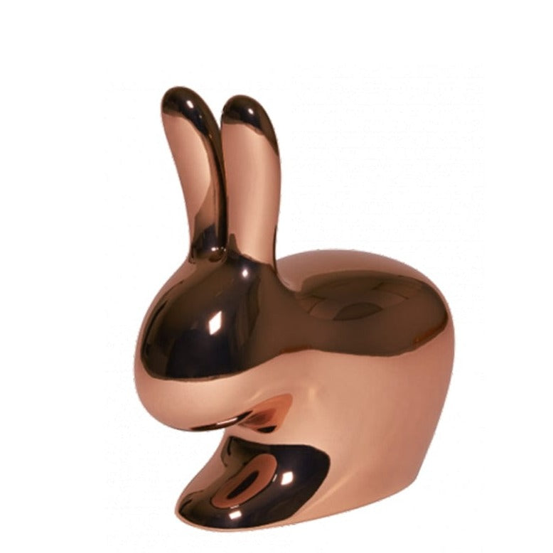 Qeeboo Chairs Qeeboo Rabbit Chair Baby Copper Metal Finish Rabbit Chair Baby | Qeeboo  |  Copper Metal Finish Brand