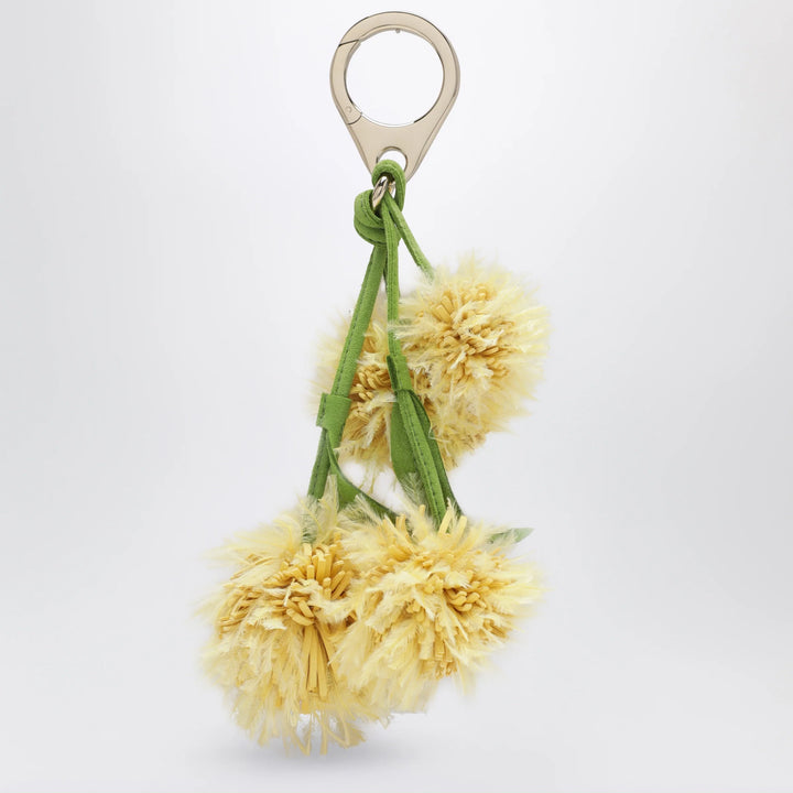 Christian Louboutin - Leather bag charm in the shape of a mimosa Brand U