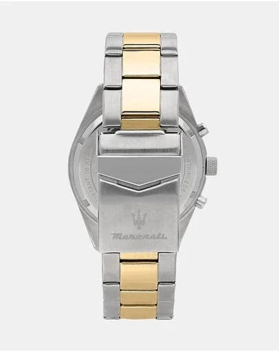 Maserati Chronograph Watches Maserati Competizione 43mm Multifunction Two Tone Chronograph Maserati Watch Competizione 43mm For Men&