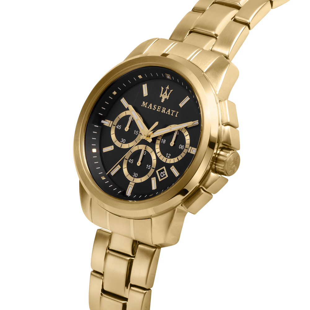 Maserati Chronograph Watches Maserati Successo 44mm Black Watch Brand