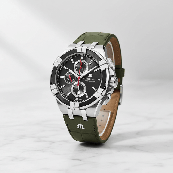 Maurice Lacroix Aikon Quartz Chronograph 44mm Green Brand Chronograph Watches
