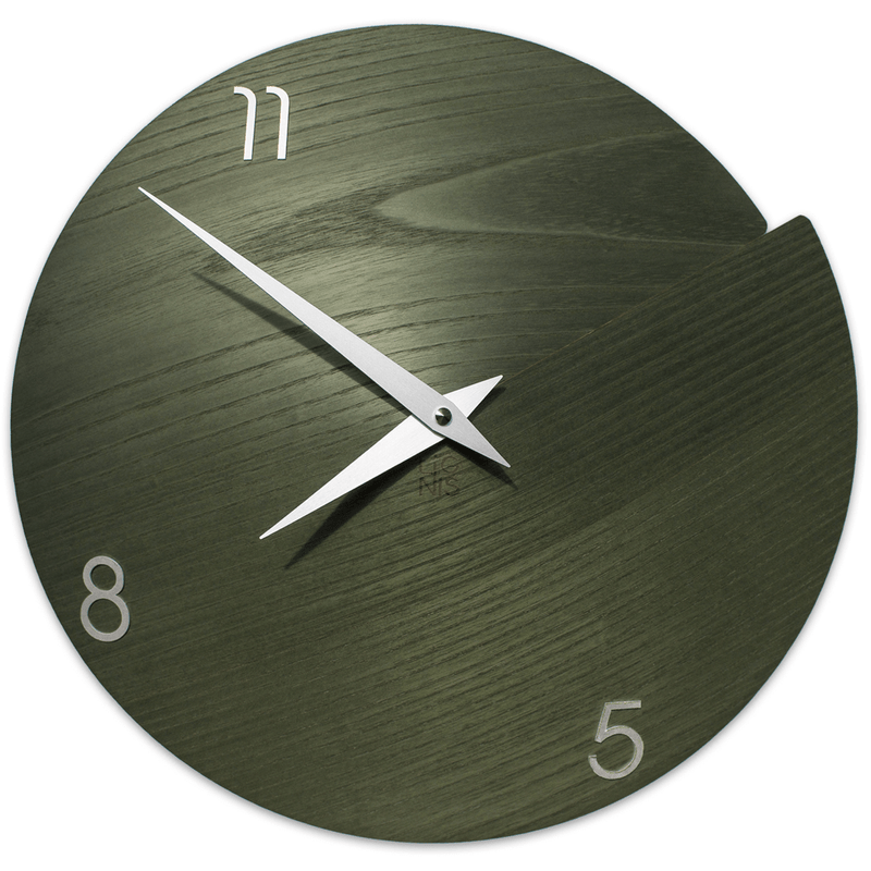 Lignis Clock Lignis Vulcano Wall Clock Numbers Green Brand