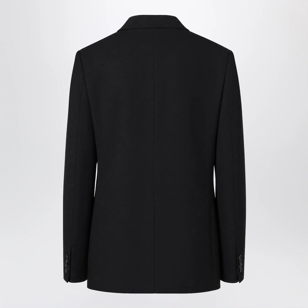 Balenciaga - Double-breasted tailored wool twill jacket in black Brand Coats &amp; Jackets