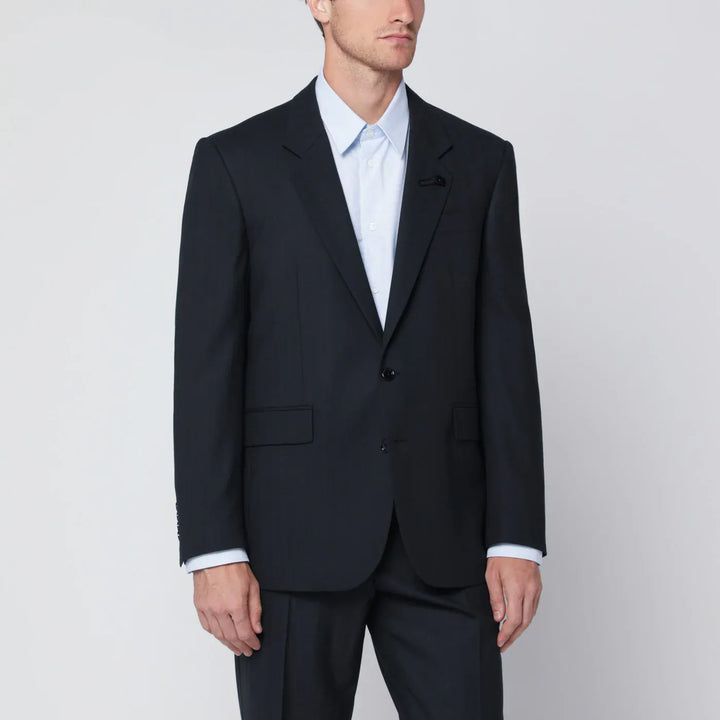 Lardini - Single-breasted blue wool blend jacket Brand Coats &amp; Jackets 52 IT