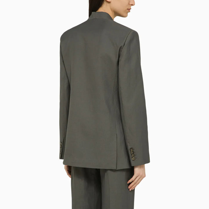 LouLou De Saison - Sandyato single-breasted grey viscose blazer Brand Coats &amp; Jackets M