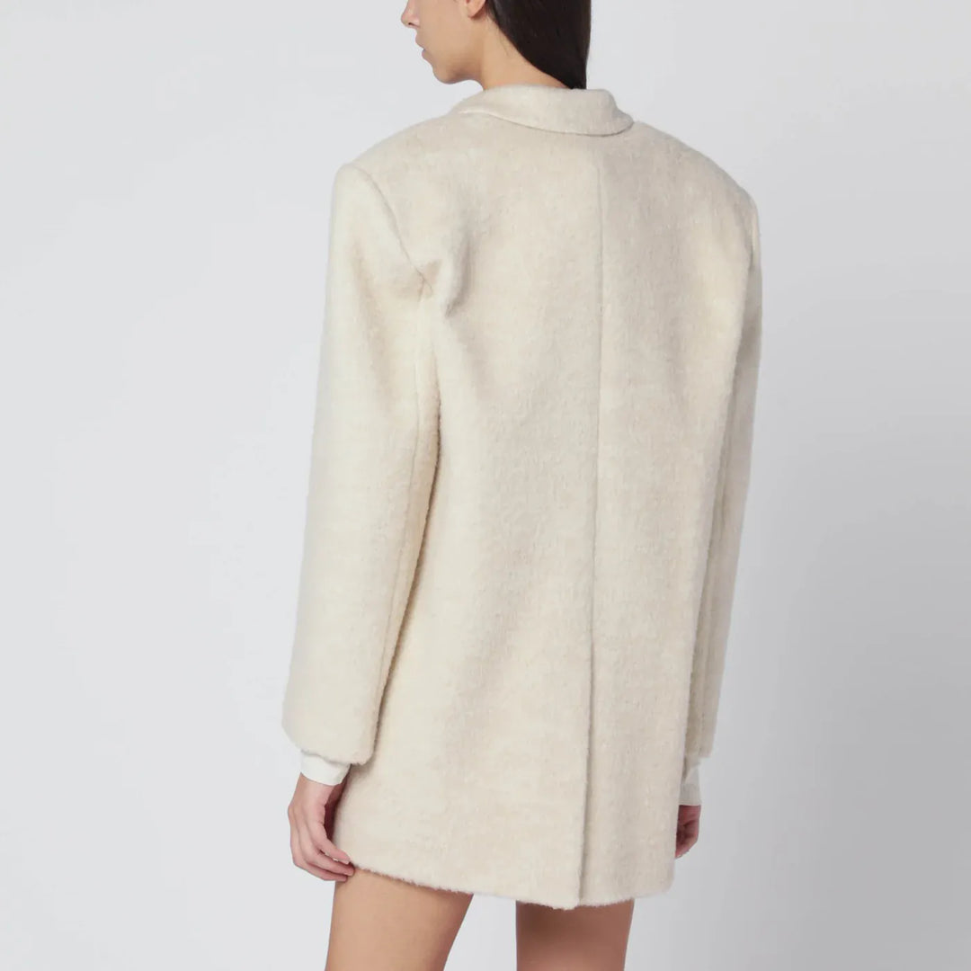THE ANDAMANE - Oversized ivory jacket in wool blend Brand Coats &amp; Jackets 40  IT