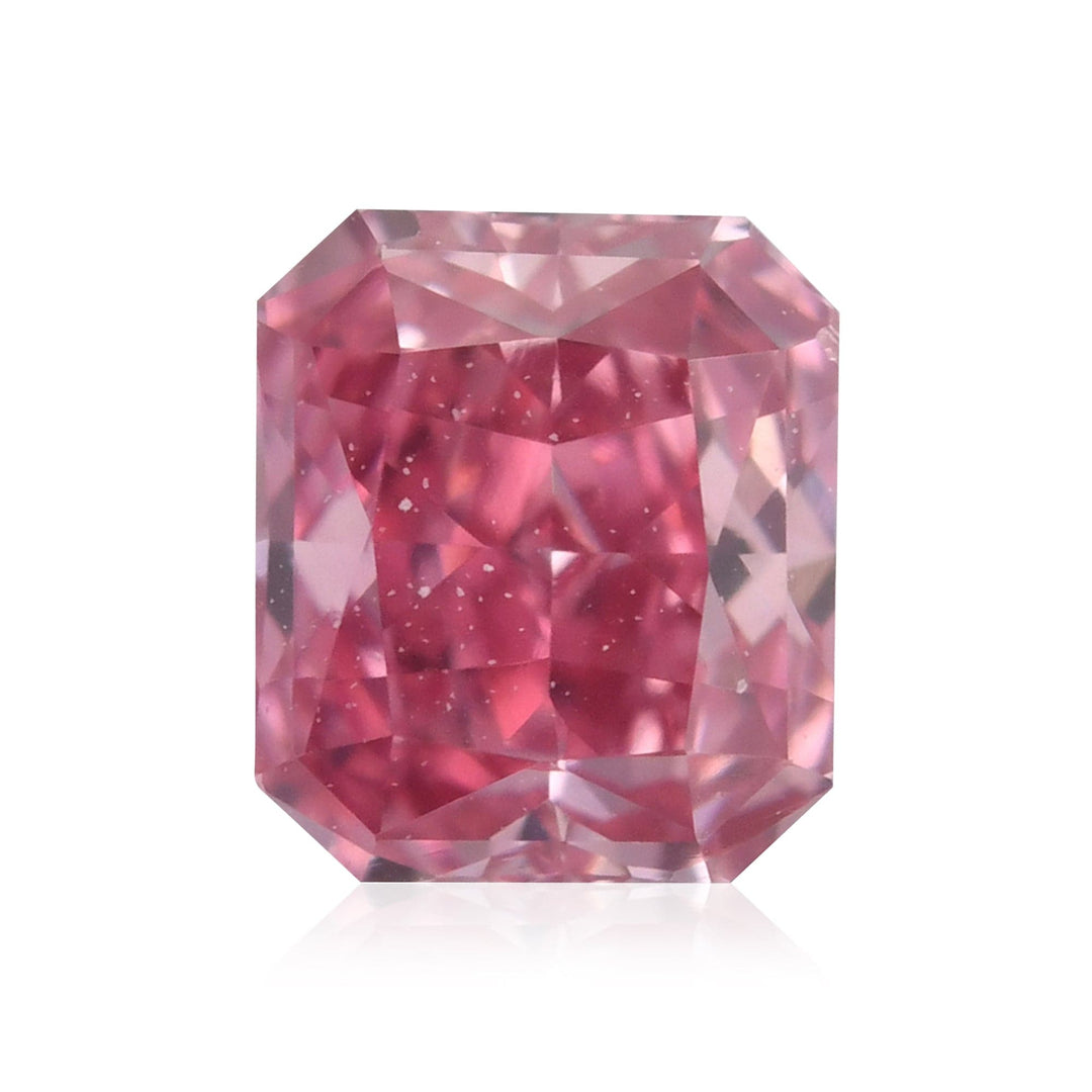 0.25 Carat Fancy Vivid Purplish Pink Radiant Argyle Diamond VS2 GIA Brand Color Diamond