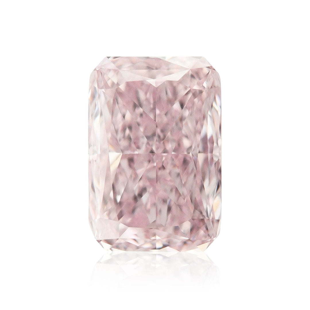0.75 Carat Fancy Pink Radiant Diamond VVS1 GIA Brand Color Diamond
