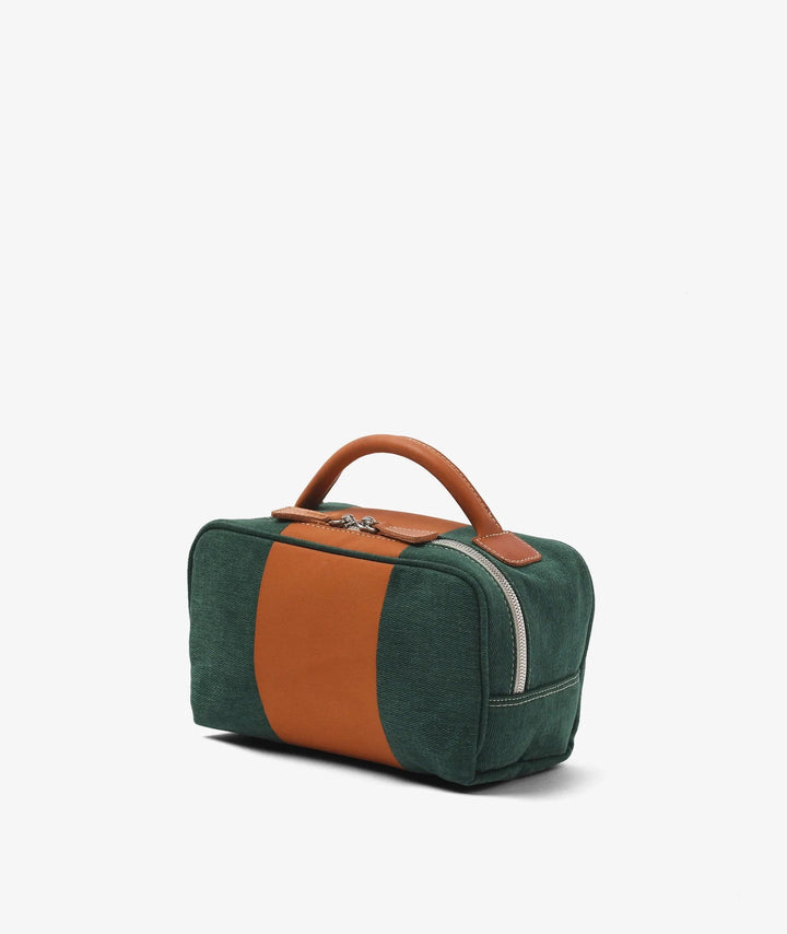 My Style Bags Cosmetic &amp; Toiletry Bags My Style Bags Beauty Case Stripe - Green My Style Bags Personalised Beauty Case Stripe - Green Brand