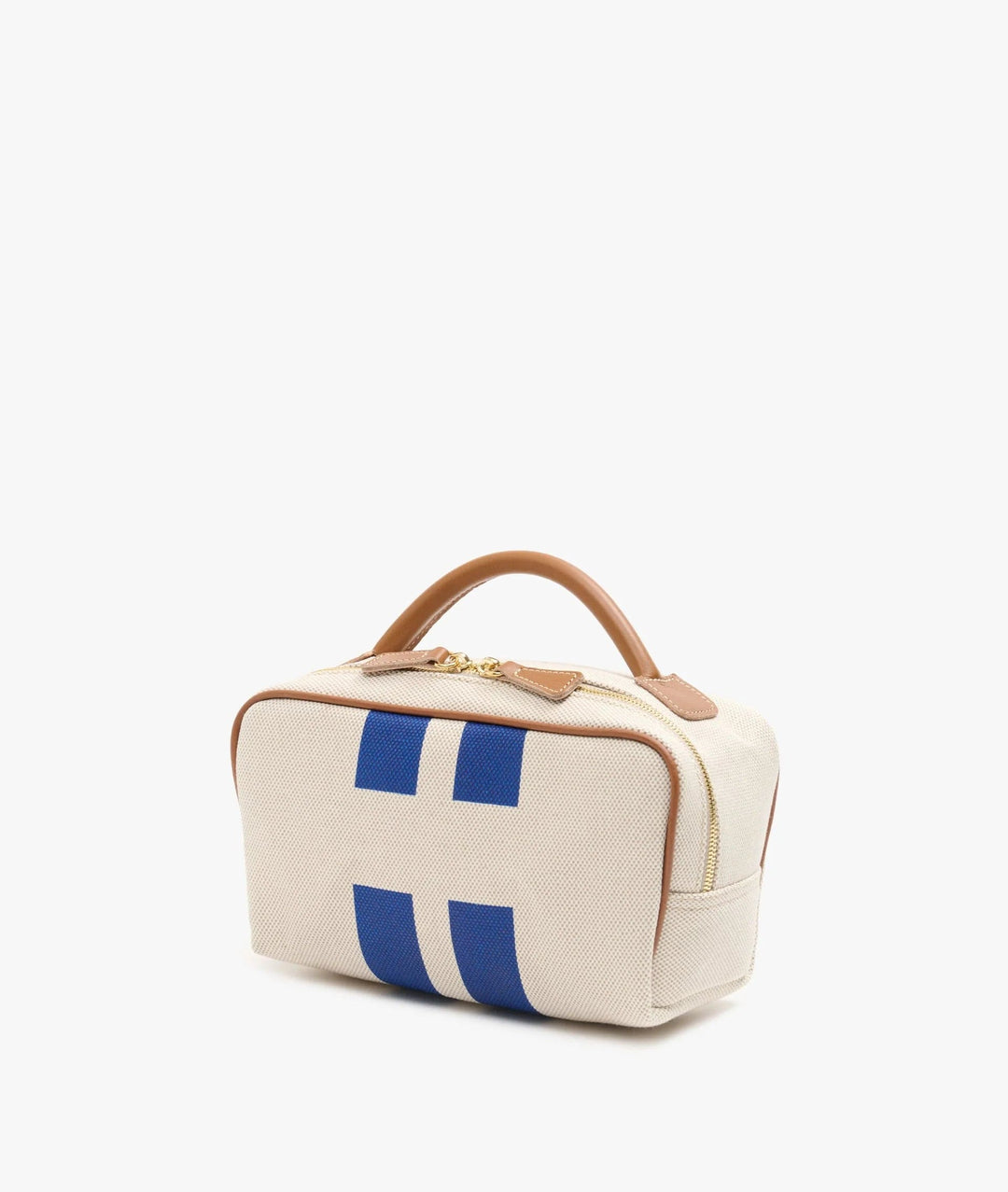 MyStyleBags Cosmetic &amp; Toiletry Bags My Style Bags Berkeley Cosmetic Bag Natural With Blue Stripes Brand