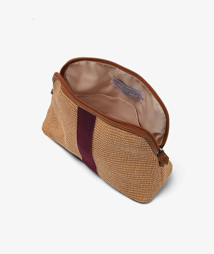 My Style Bags Cosmetic &amp; Toiletry Bags My Style Bags Straw Cosmetic Bag - Large Bordeaux My Style Bags Personalised Straw Cosmetic Bag - Large Bordeaux Brand