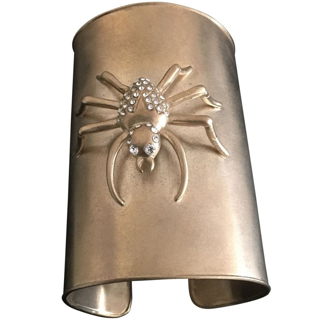 Italian Luxury Group Cuff Spider Cuff Embellished With Swarovsky Crystals Satin Bronze Colour Brand