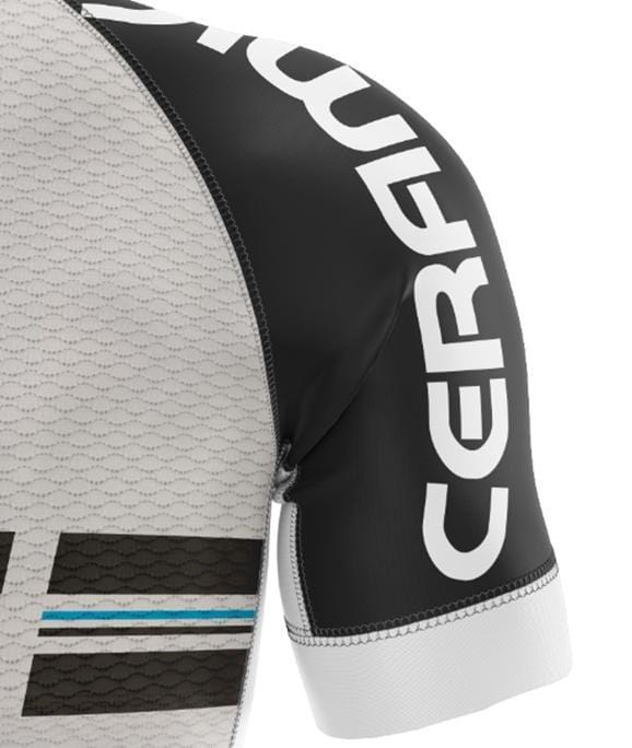 Vardena Cycling Jersey Vardena Cut Line White Carbon Ceramic Cycling Jersey Brand
