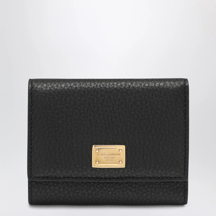 Dolce&amp;Gabbana - Black Dauphine Calf Leather Wallet Brand U
