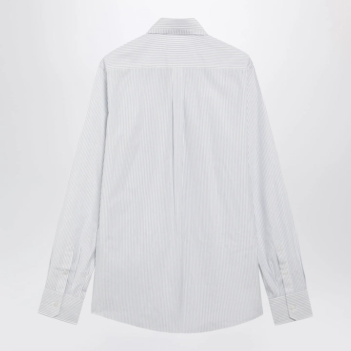 Dolce&amp;Gabbana - White Double-Collar Striped Shirt Brand