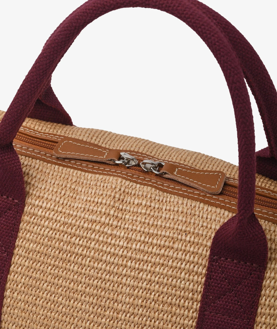 My Style Bags Duffel Bag My Style Bags London Duffel Straw Travel Bag - Bordeaux My Style Bags Personalised London Duffel Straw Travel Bag - Bordeaux Brand