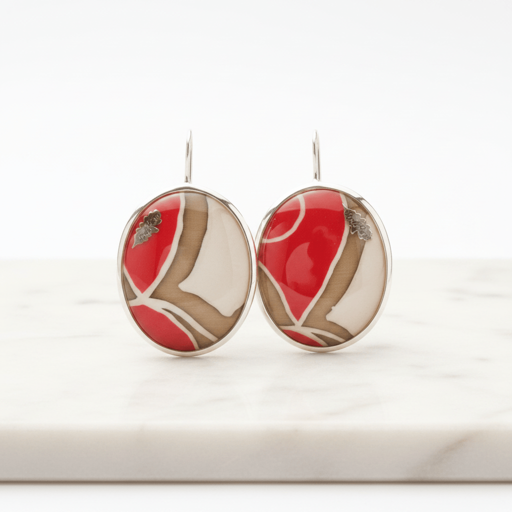 Antonella Piacenti Batik Silver 925 Earrings Brand Earrings