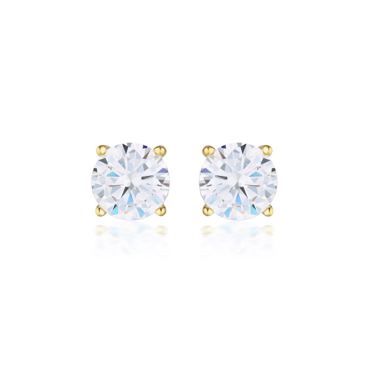 Georgini Earrings Georgini Gold Moissanite Studs 2tcw In 9ct Yellow Gold Georgini Gold Moissanite Studs 2tcw In 9ct Yellow Gold Brand