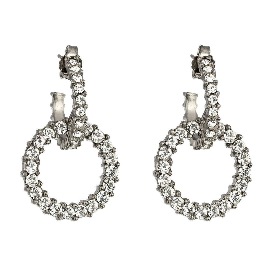 Giora Earrings Giora Lucea Earrings  in Bronze With White Swarovski Crystals. Brand