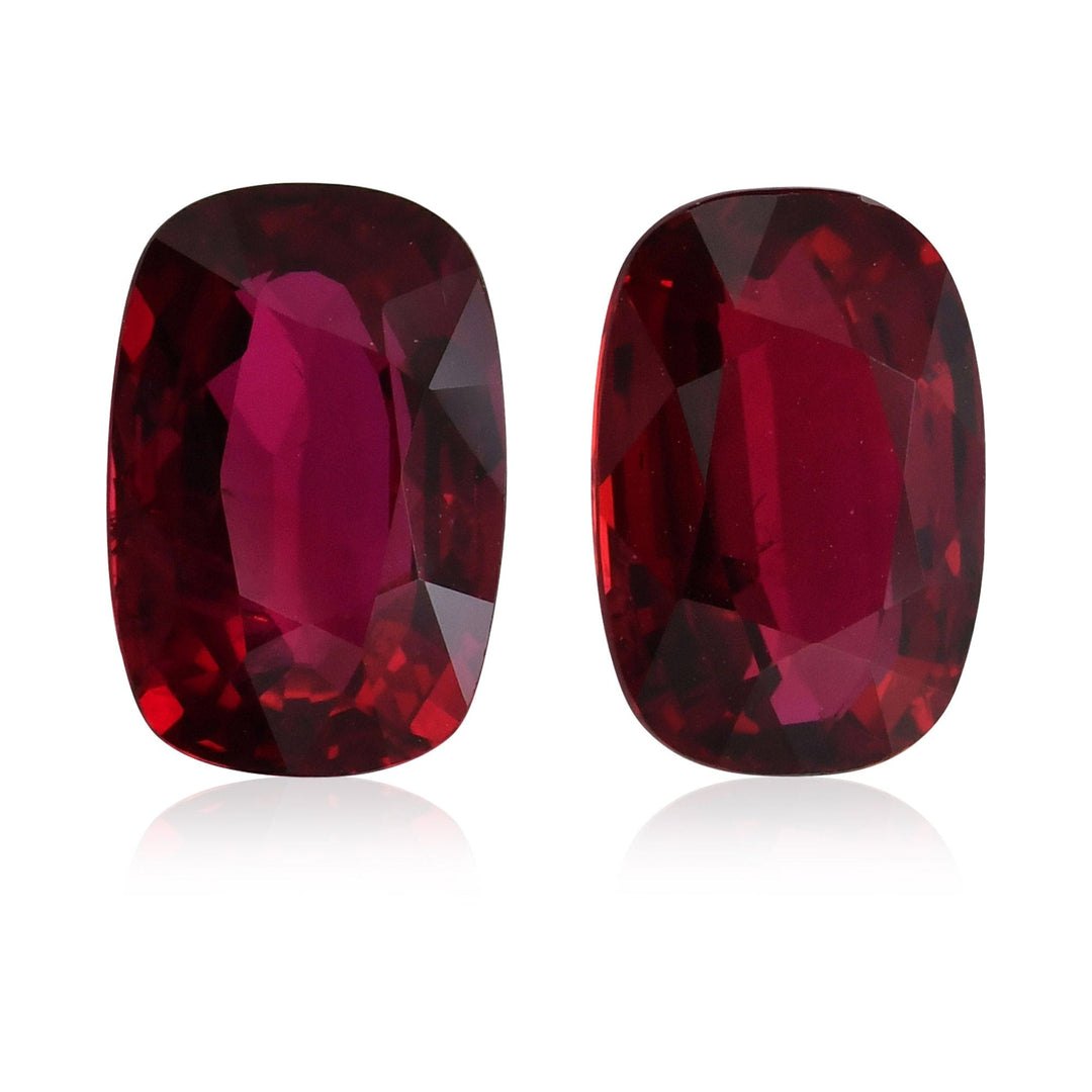 6.08 Carat Red MOZAMBICAN Cushion Ruby GRS Brand Gemstone