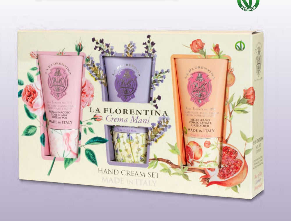 La Florentina Gift Set Gift Set La Florentina Hand Cream Rose of May Lavender Pomegranate Brand