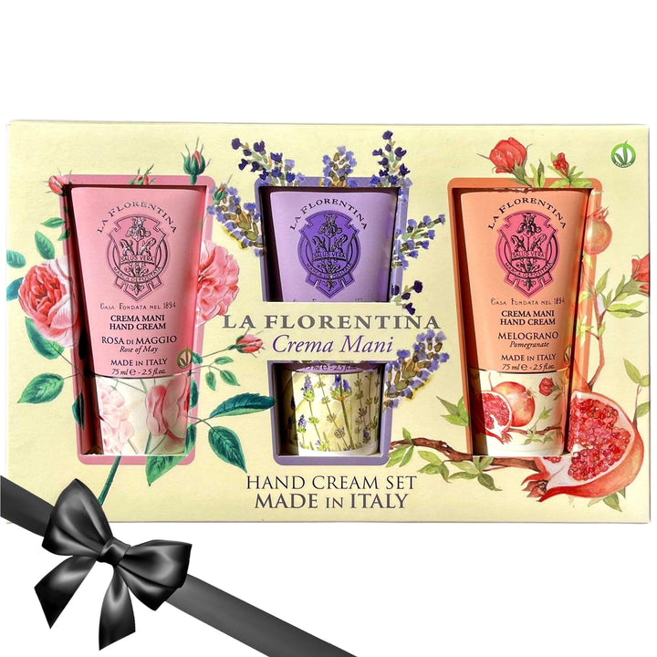 La Florentina Gift Set Gift Set La Florentina Hand Cream Rose of May Lavender Pomegranate Brand