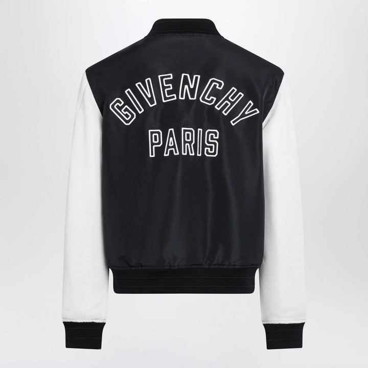 Givenchy - Navy/White Satin Varsity Jacket Brand