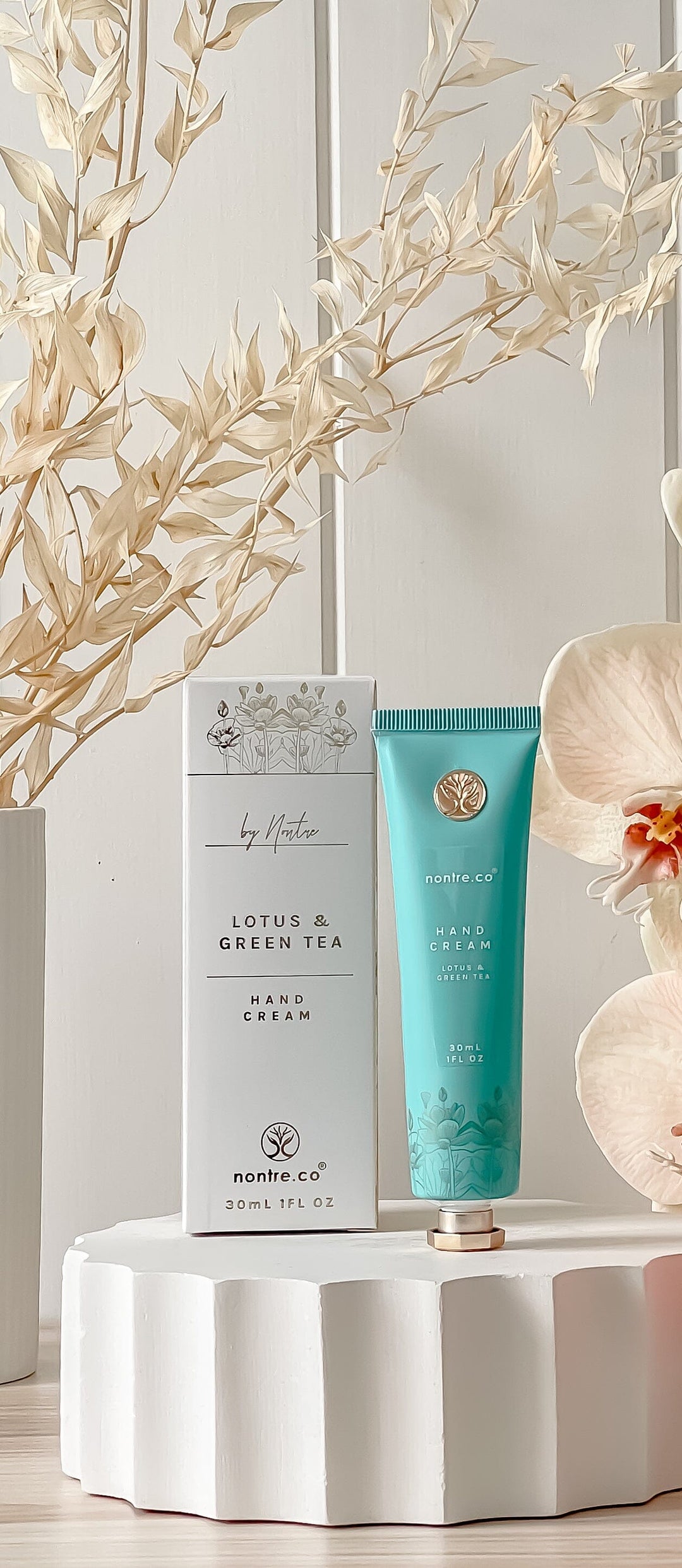 NONTRE.CO Hand Cream Nontre.co Hand Cream 30ML, Lotus &amp; Green Tea Brand