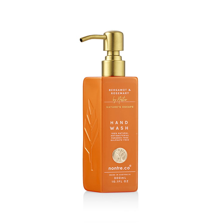 NONTRE.CO Hand Wash Orange Nontre.co Natural Hand Wash 300ml Bergamot &amp; Rosemary Brand