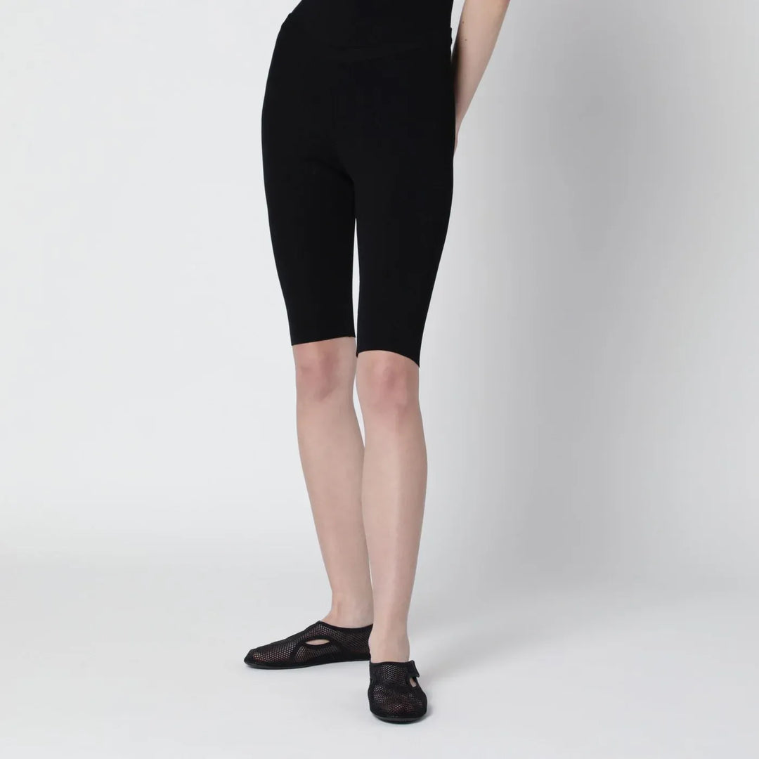 Entire Studios - Black short leggings in viscose jersey Brand Hosiery