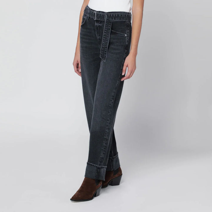 AGOLDE - Jeans Cuffer Taper grey washed effect Brand Jeans