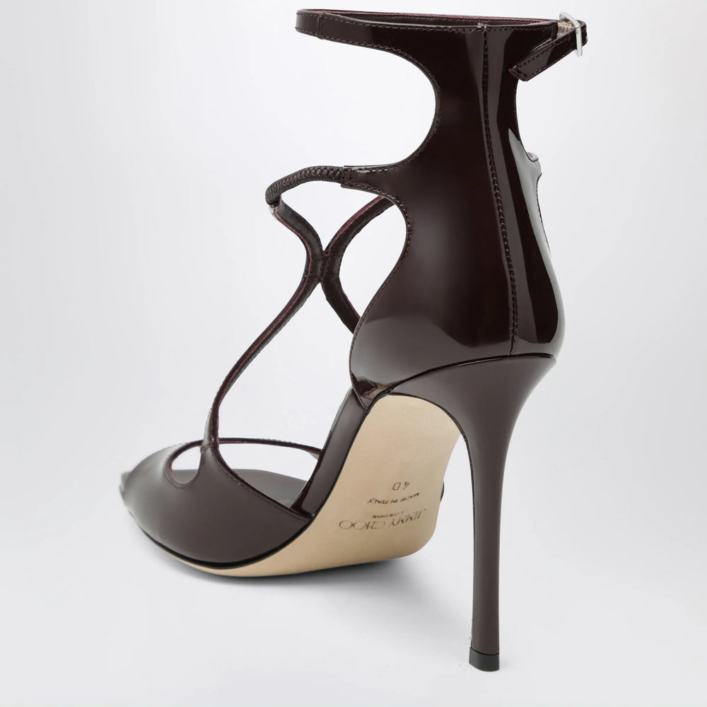 Jimmy Choo - Azia sandals in deep red patent leather Brand