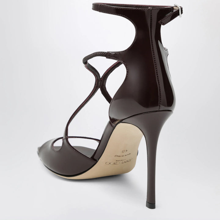 Jimmy Choo - Azia sandals in deep red patent leather Brand
