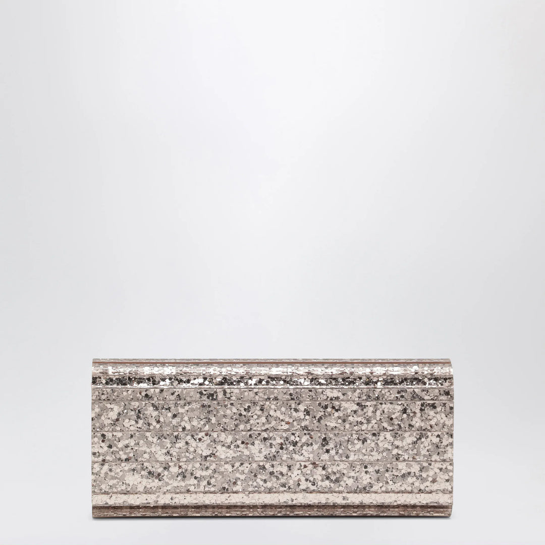 Jimmy Choo - Pink Sweetie Glitter Fabric Clutch Brand U