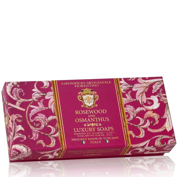 Saponificio Artigianale Fiorentino Liquid Hand Soap Saponificio Artigianale Fiorentino Rosewood &amp; Osmanthus Scent Bundle Set Brand