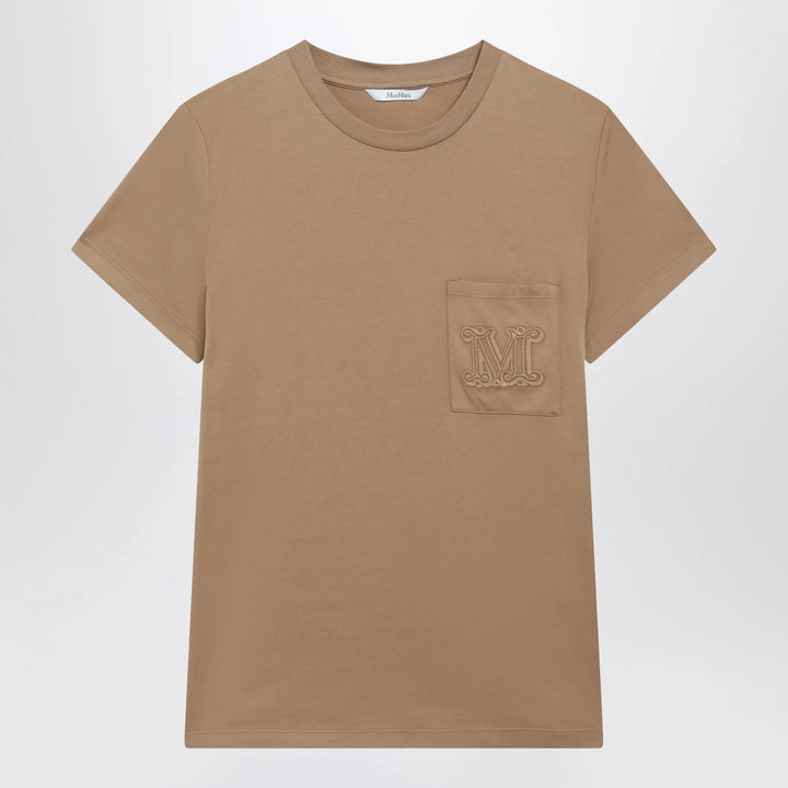 Max Mara - Camel cotton jersey T-shirt Brand XS