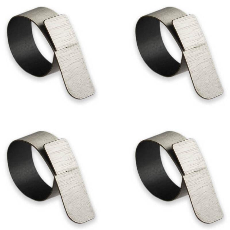 Lignis Napkin ring Lignis Nelumbo Napkin Ring Set Of 4, Cold Grey Brand